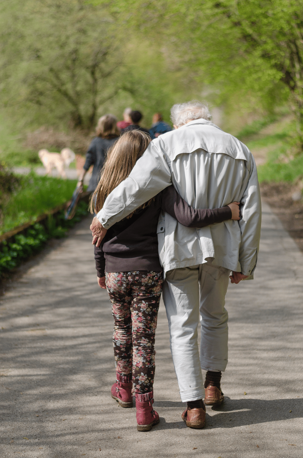 Two People Walking